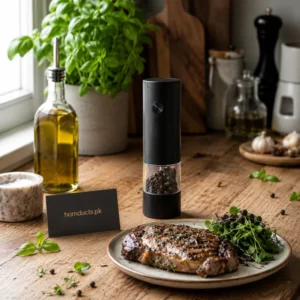 Premium Rechargeable Electric Salt & Pepper Grinder – Automatic Stainless Steel Spice Mill